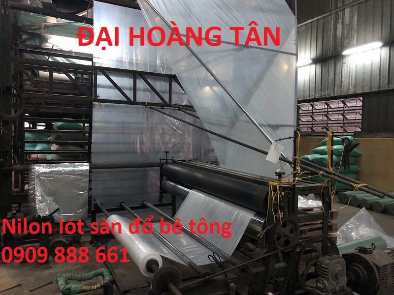 nilon lót sàn đổ bê tông